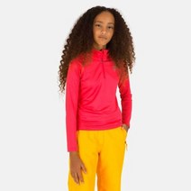 22로시놀 주니어 스키복 GIRL 1/2 ZIP WARM STRETCH PINK LIFT