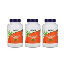 나우푸드 쏘팔메토 베리 550 mg 250개입 베지캡슐, 3개묶음, 1