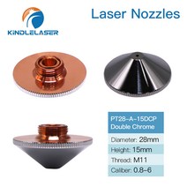 KINDLELASER 레이저 노즐 Precitec WSX HANS 파이버 레이저 커팅 헤드 용 단일/이중 레이어 Dia.28mm H15/1, 01 Single Layer_05 1.5mm