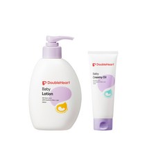 [더블하트]베이비 로션250ml+베이비 크리미오일150ml, 1