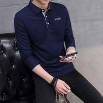 JC.MALL남성 빅사이즈 카라 티셔츠 긴팔 PK티 봄 가을 KD45 남자옷 남자티셔츠 남자기능성티셔츠