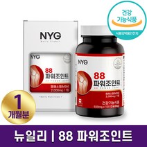 식약처 인증 NYG 뉴일리 88 파워조인트 120캡슐 관절 연골 캐나다 직수입 영양제 상어연골 추출분말 글루코사민 1개월 2개월 4개월 홈쇼핑 방송 건강 식품 정품, 1박스 (1개월분), 550mg x 120캡슐