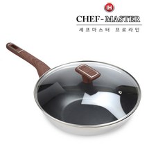 티타늄코팅 통3중바닥 스텐 궁중팬 웍28cm