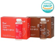 [A.H.] 물만 넣어먹는 체중 조절용 단백질 프로틴 쉐이크 초코맛 딸기맛 1박스 7개입 단백 유청 분말 식사대용, 초코맛 1박스(7개입)