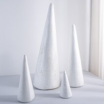 원뿔 모형 스티로폼, 높이 15cm