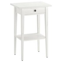 이케아 IKEA 침대협탁 화이트스테인 46x35x70cm 서랍깊이23cm 소나무원목, 이미지참조