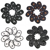 뉴즐 양면자수 자석 블랙 아이언커버세트, 자석 올블랙(오렌지자수)