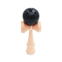 최우식켄다마 켄다마 나무 장난감 스포츠 장난감 공 kendama 공 pu 페인트 18.5cm 문자열 전문 장난감 레저 스포츠, 크랙 블랙