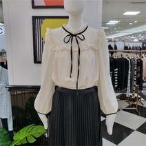 오조크 DP01 리본넥 베이비돌 블라우스 2컬러 FOQFCBA508P