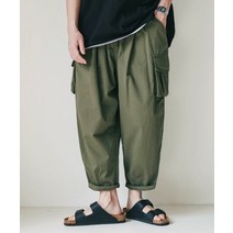 257016 JEMUT 크라우 와이드 카고 벌룬팬츠 카키 YHLP2284 Craw Wide Cargo Balloon Pants Khaki 1907673