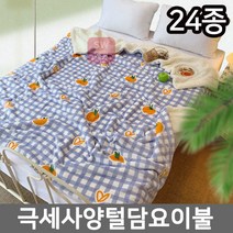 겨울 따뜻한 양털이불 담요 아보카도 캐릭터 패턴이불