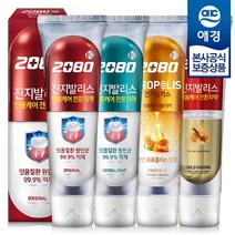 애경 2080 진지발리스 치약 140g x6개, 허벌민트