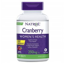 나트롤 크랜베리 125mg 120정 아스코르브산 플라보노이드 카테킨 폴리페놀, 1개, 기본