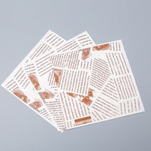 토스트 샌드위치 포장지 25 개갑 베이킹 패키지 도넛 베이커리 식품 포장 와플포장지, 은