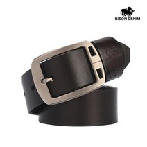 BISON DENIM 바이슨데님 남자 남성 수제 가죽 버클 정장 캐쥬얼 벨트 허리띠 혁띠 N70781