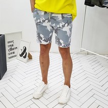 레어 남자 빅사이즈 컷팅 밀리터리 스판밴딩 반바지