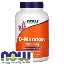 나우푸드 NOW Foods D-마노스 500mg 식물성 240캡슐, 240 Count