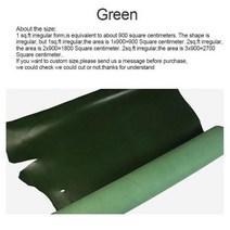 두께 풀 그레인 소 가죽 하이드 툴링 숄더 버트 베지터블 태닝 조각 공예 벨트 스트랩, Green+3sq.ft irregular