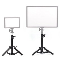 룩스패드22 룩스패드43 테이블 미니 스탠드 최대 38cm 가성비짱 거치대 라이트 스탠드 조명 개인방송, 38cm스탠드+스피곳 세트
