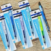 톰보 0.5mm 모노그래프 흔들이 샤프펜슬-Clear 톰보우샤프 TOMBOW샤프, 쿠팡 E 클리어 핑크