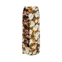 DRIES VAN NOTEN 드리스반노튼 여성 플로럴 블록 랩 스커트 - 멀티