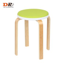 도리퍼니처 하니 의자 / 원형 스툴 보조 간이 화장대 패브릭 합판 1인 체어, 그린