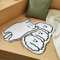 냥냥댕댕러그 미니 고양이 강아지 발매트 거실 러그