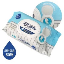 물티슈 비데물티슈캡형 키즈 물에녹는, 비데물티슈 캡형 60매, 비데물티슈 캡형 60매
