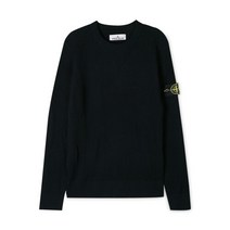 스톤아일랜드 남성 와펜 패치 네이비 울 니트 7715553C2 V0020