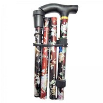 2-3pack 접이식 지팡이 조정 가능한 5 섹션 핸드 워킹 스틱 캠핑 폴 블랙, 알루미늄 합금, 검은 색