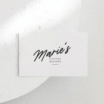 안내카드 제작 명함 인쇄 안내문 안내지 품질보증서 교환반품신청서 브로셔 드로잉퍼퓸 47, 70x100mm, 매트블랙 350g-골드