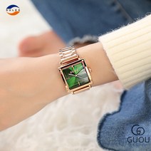 슈럭스 [당일출고] GUOU8090 고급 여성 데일리 메탈시계 Quartz Watch