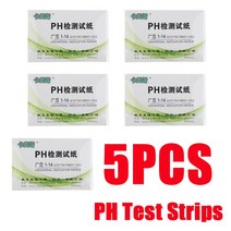 ph지수00 스트립10ps PH 테스트 스트립 전체 PH 미터 PH 컨트롤러 114st 표시기 리트머스 테스터 종이 물, 02 5pcs 400 Strips_01 1-14