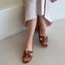 여름신발 캐주얼 가죽 사무실화 플랫굽 데일리편한 슬리퍼