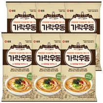 샘표 가락우동, 103g, 6개입