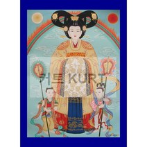 법당 큐빅 그림 만들기 구슬자수 diy 궁대신 대형 비즈 선물 보석십자수 재료 세트, 80x105cm 전체 원형 큐빅