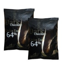 초코 커버춰/익스트라 다크초콜릿 누아 64% 1kg 2개(아이스박스무료), 초코 커버춰/익스트라 다크초콜