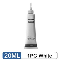 가죽소파 가죽 시트 셀프복원가죽 수리 젤 20ML 다채로운 자동차 스크래치 균열 홈 & 카시트 보완 리, 02 1PC White