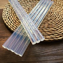 핫멜트필름 핫멜트 접착제10 조각 투명 핫멜트 접착제 스틱 7mm 수제 DIY 공예 B12, 한개옵션0