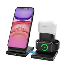 유엠투 고속무선 멀티 충전기 거치대 UMWH3in1, 1개, 화이트