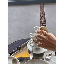 멜팅 볼드 왁스카빙 925실버 핸드메이드 데일리링
