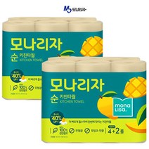 모나리자 순 키친타올 130매 x 6롤 2팩, 1개, 2개