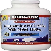 Kirkland Signature Glucosamine with MSM 375 Tablets null, 1, 기타