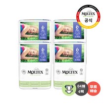 [몰텍스] 친환경 기저귀 밴드형 6단계 (21매X4팩) / 유럽 에코라벨 인증, 상세 설명 참조