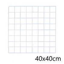 DIY 현대 홈 벽 장식 철 격자 사진 프레임 아트 디스플레이 메쉬 스토리지 선반 엽서 참고 보드, 11 40x40cm White