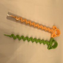 고추 농작물 지지대 나선 드릴 스크류 말뚝박기 타격봉 땅파기 시추기 구멍 뚫기 텐트 지주대 항타기 파이프 박기 말뚝 박는 노랑