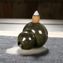 미니폭포 향 실내분수 인공폭포 연못 가습기 역류 도자기 홀더 홈 티홉 사원 장식 장식용, e