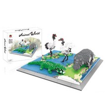 (국내 당일발송) HC 1+1 대형 애니멀 시리즈 나노블럭, 28.대형아프리카패밀리