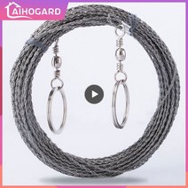 매직쏘우 목공 톱 휴대용 다기능 와이어 굵은 스테인레스 스틸 목재 인공물 야외 캠핑 생존 도구 1m 2m 3m, 3.3m