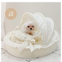 사계절 반려동물 요람 하우스 탈착식 강아지 고양이 침대, E타입
